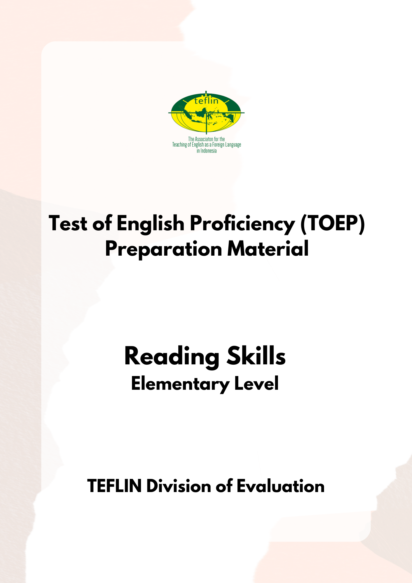 Toep Joth TOEP Preparation Materials - The Association for the Teaching of ...